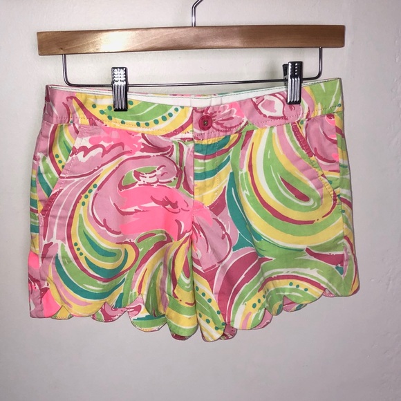 Lilly Pulitzer Pants - HP Lily Pulitzer Scalloped Shorts Size 000